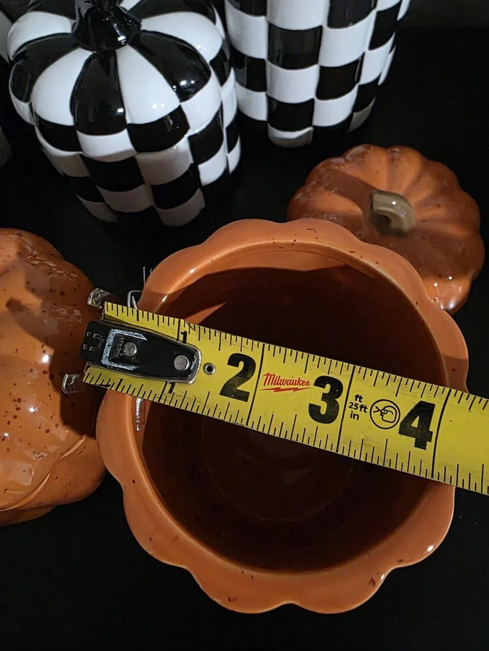 Autumn Orange Ceramic Pumpkin Canisters - Brand